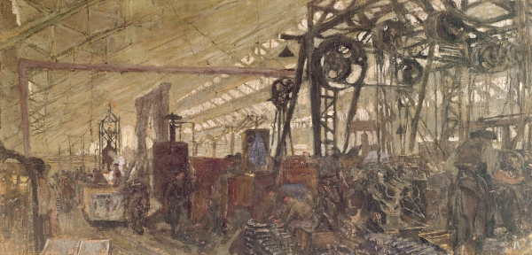 Interior of a Munitions Factory, 1916-17 (tempera on canvas)  from Edouard Vuillard
