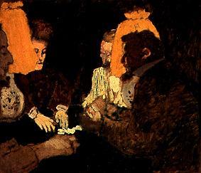 At the pack of cards (the brothers Nathanson and the married couple Blum) from Edouard Vuillard