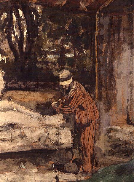 Maillol at work on the Cezanne Memorial, c.1925 (detail)  from Edouard Vuillard