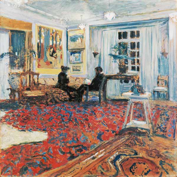 Chat in the drawing-room (Monsieur and madam Arthur Fontaine) from Edouard Vuillard