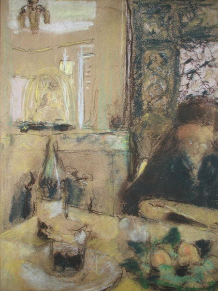 The Mother of the Artist Reading (pastel)  from Edouard Vuillard