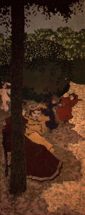 The Public Gardens: Young Girls Playing, 1894 (distemper on canvas)  from Edouard Vuillard