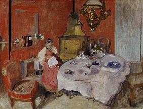 The dining room (MmeVuillard Dan of La salle at manger)