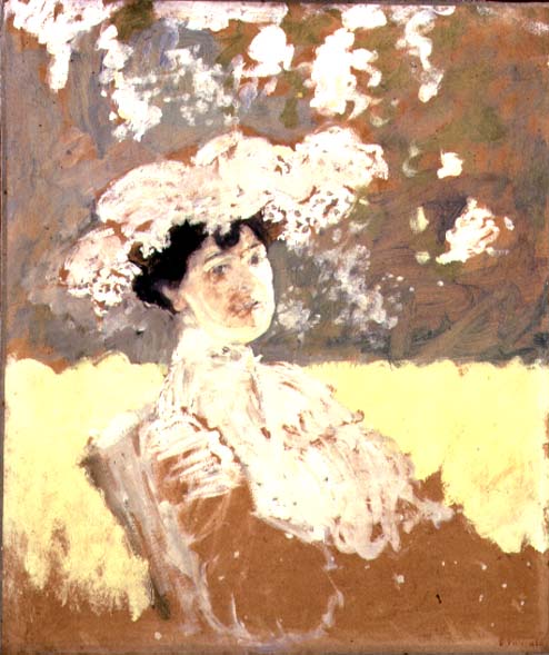 Woman with a Hat, 1901 (oil on board)  from Edouard Vuillard