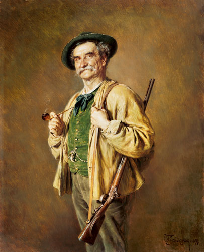 The hunter from Eduard Grützner
