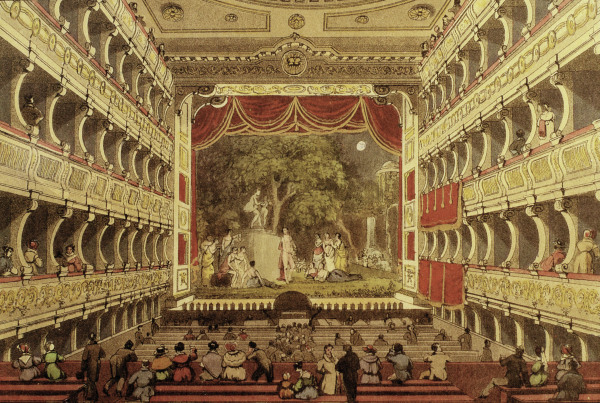 Vienna, Old Burgtheater, Interior from Eduard Gurk