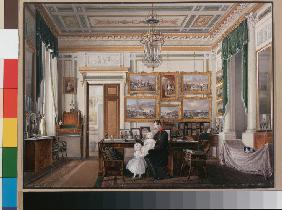 Interiors of the Winter Palace. The Study of Emperor Alexander II
