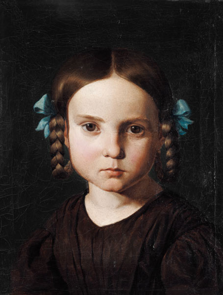 Portrait of Karoline of Steinle as a child. from Eduard Jakob von Steinle