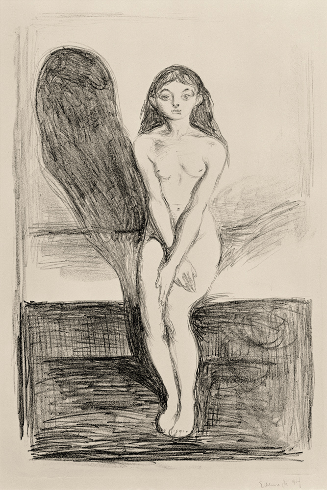 Puberty (the young model) from Edvard Munch