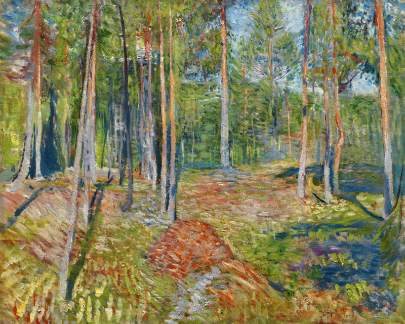 Pine Forest from Edvard Munch