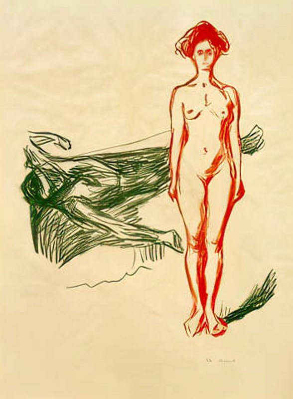 (Mörderin) Tod des Marat from Edvard Munch