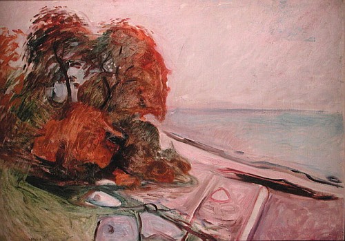 Beach with Group of Trees from Edvard Munch