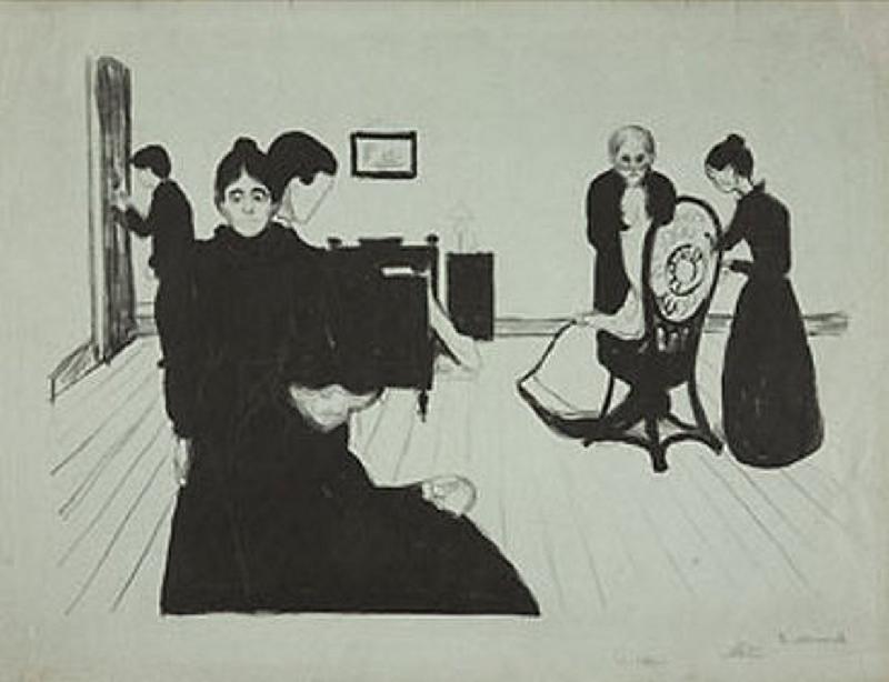 Der Tod im Krankenzimmer from Edvard Munch