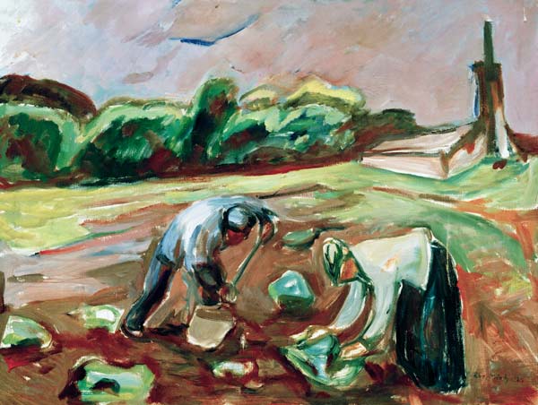 Munch, Potato harvest from Edvard Munch