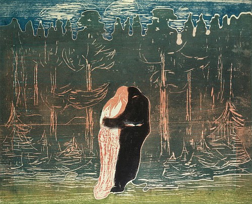 Lovers  from Edvard Munch
