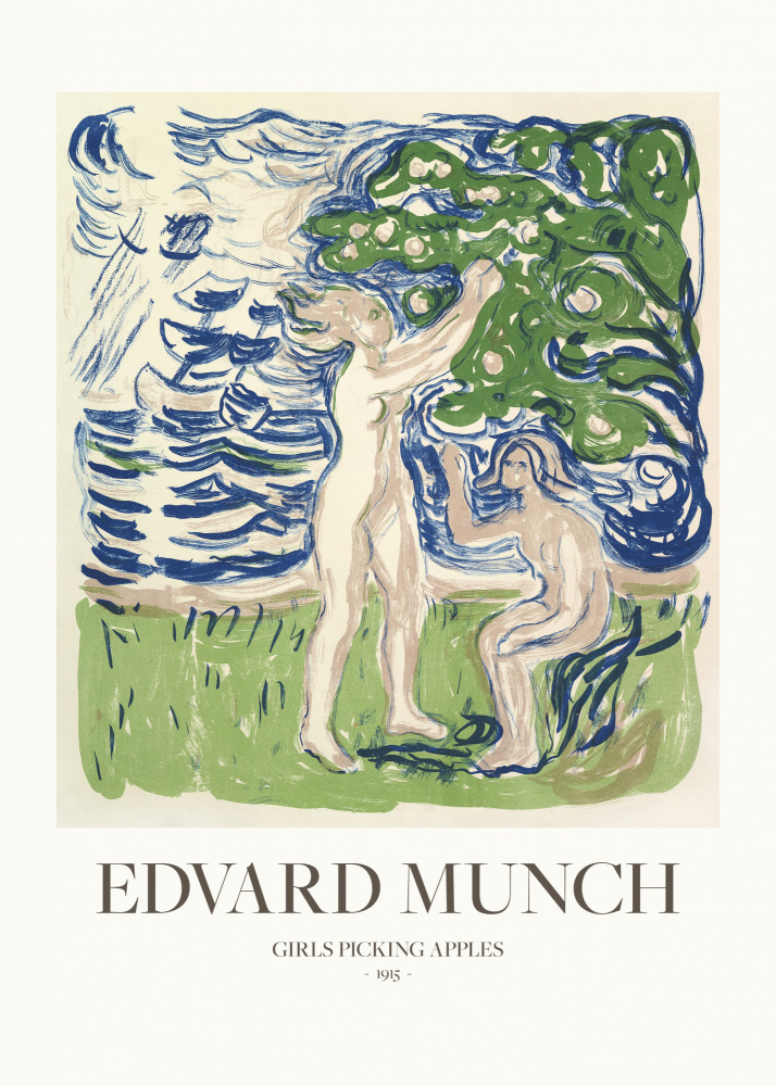Girls Picking Apples from Edvard Munch