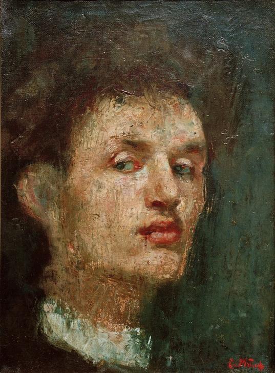 Munch, Self portrait from Edvard Munch
