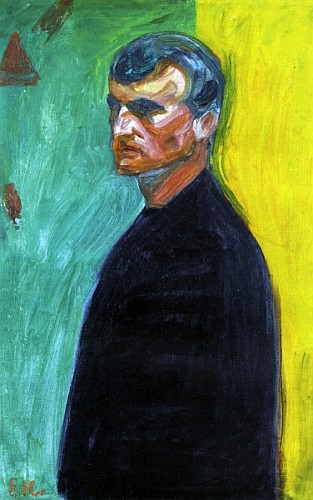 Self portrait from Edvard Munch
