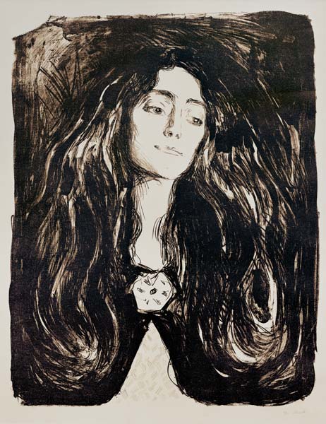 The Brooch, Eva Mudocci from Edvard Munch