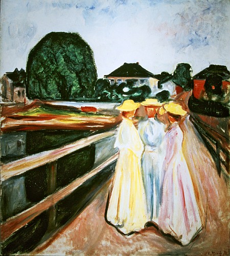 Three Girls on the Jetty from Edvard Munch