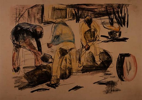 Three Workmen from Edvard Munch