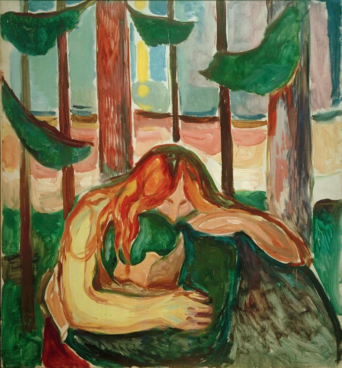 Vampir im Wald from Edvard Munch