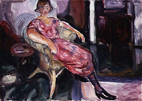 Woman in a Wicker Chair from Edvard Munch