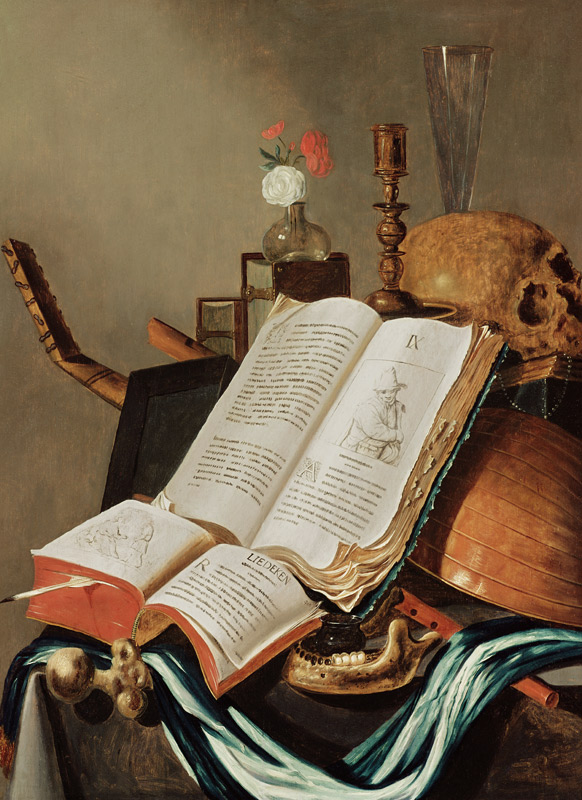 Vanitas Still Life from Edwaert Colyer or Collier