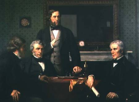 Deputation to Faraday, requesting him to accept the presidency from Edward Armitage