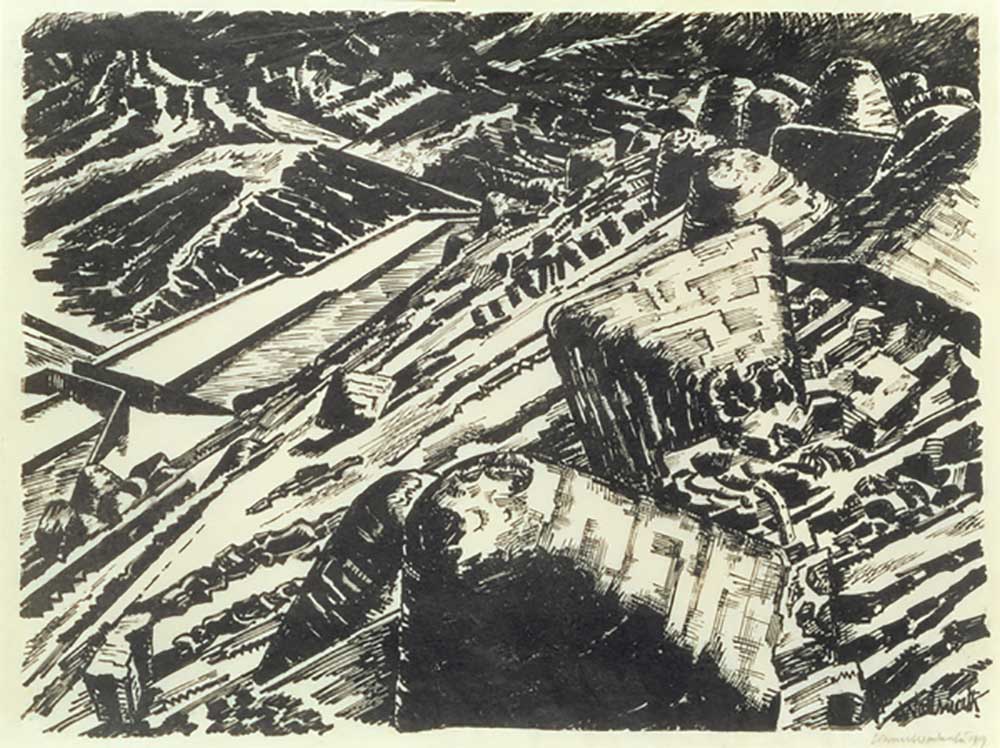 Ladle Slag, Old Hill, 1, 1919-20 from Edward Alexander Wadsworth
