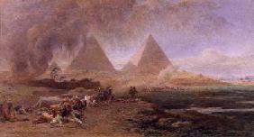A Caravan Overtaken by a Sandstorm, Egypt  &