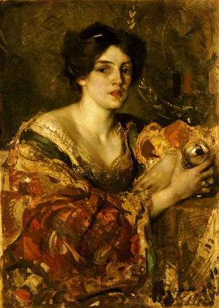 The Fortune Teller, Miss Jane Aitken from Edward Arthur Walton