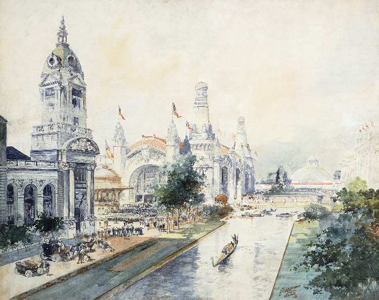 Der Canal Grande auf der St  Louis Exposition from Edward Biedermann