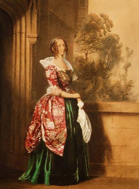 A Lady in her Costume Worn at the Eglington Tournament from Edward Henry Corbould