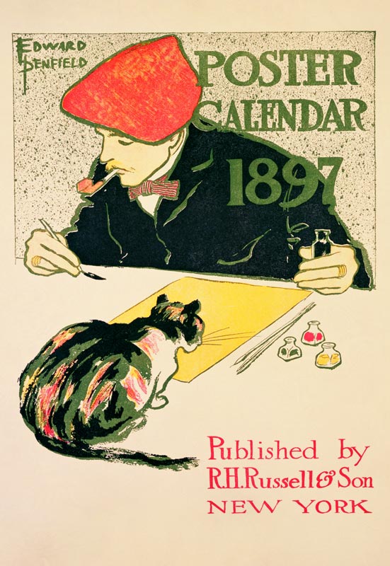 Poster Calendar, pub. by R.H. Russell & Son from Edward Penfield