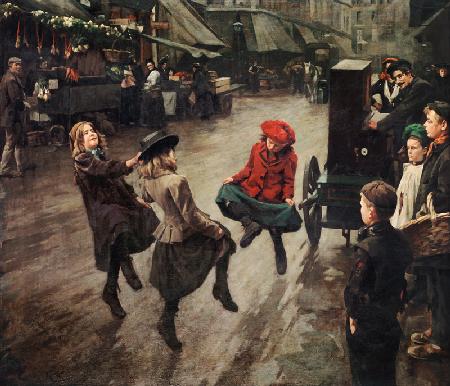 London Street Children, 1904 (oil on canvas)