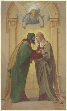 Begegnung Joachims und Annas an der Goldenen Pforte