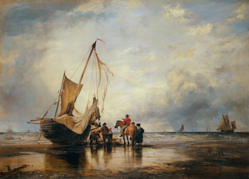 Hog Boat on the Sands, Brighton from Edward William Cooke