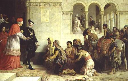 The Supplicants. The Expulsion of the Gypsies from Spain from Edwin Long