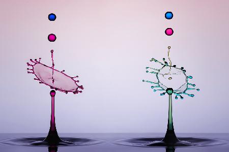 Two Color Water Drops
