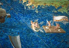 Raft of Cherubs, detail from the 'Galleria delle Carte Geografiche'