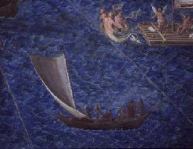 Single Sailed Boat, detail from the 'Galleria delle Carte Geografiche'