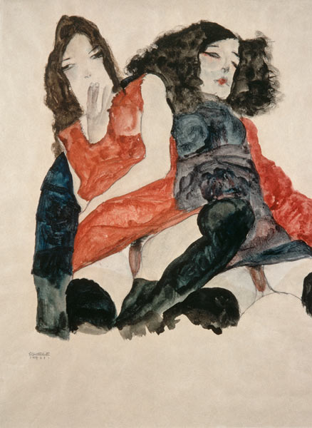 Two women from Egon Schiele