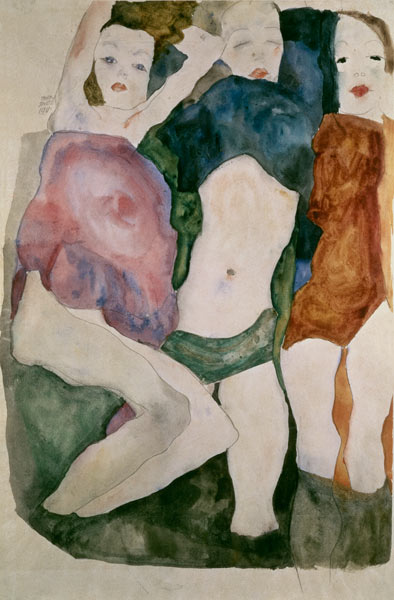 Three girls from Egon Schiele