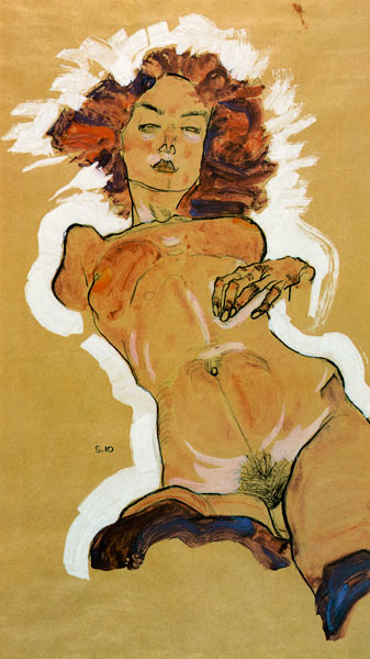 Female nude from Egon Schiele