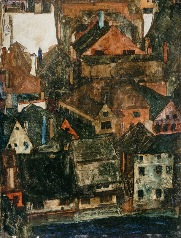 Krumau from Egon Schiele