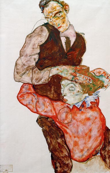 Lovers from Egon Schiele