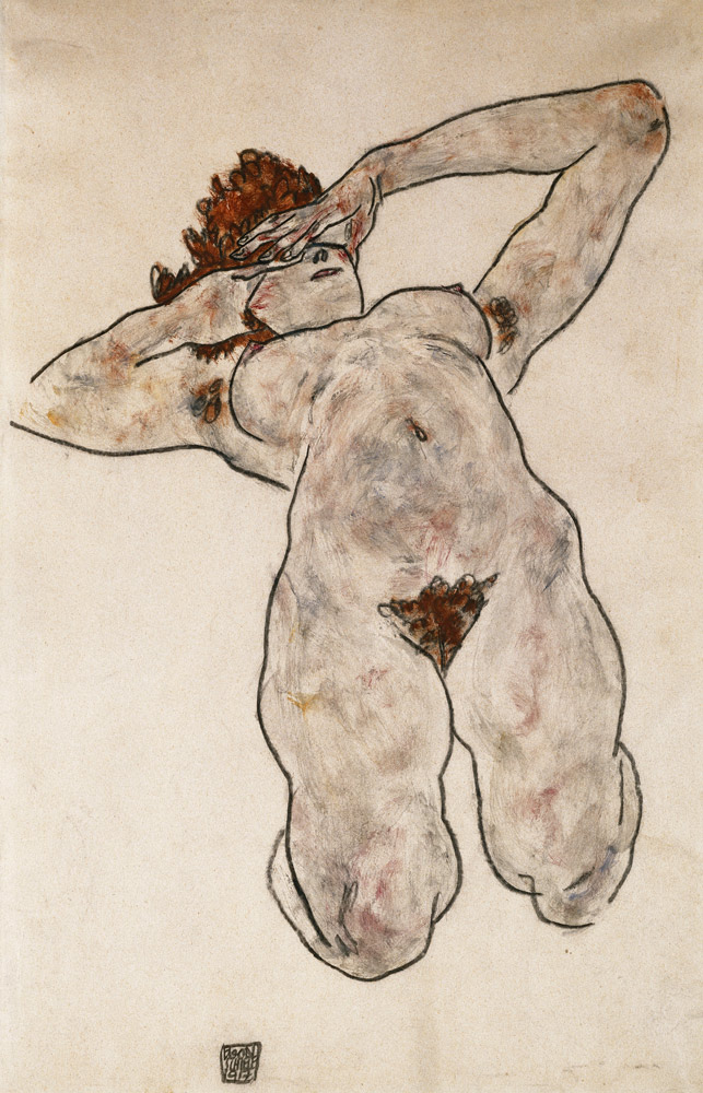 Liegende Nackte from Egon Schiele