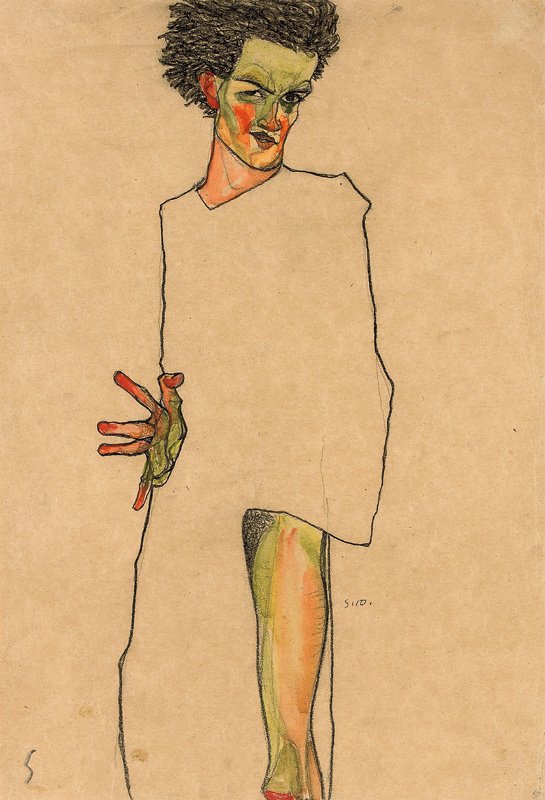 Selbstbildnis from Egon Schiele