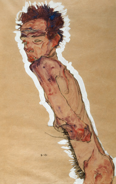 Self Portrait Nude from Egon Schiele